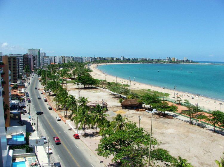 Praia de Pajuçara em Maceió Praia de Pajuçara em Maceió